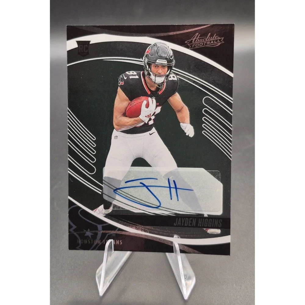 2025 Panini Absolute Jayden Higgins #138 Rookie Autographs (RC) Houston Texans